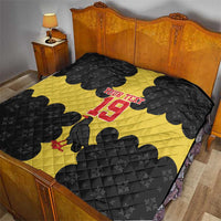 Custom Flintshire Wales Quilt Coat Of Arms with Heraldic Flag - Wonder Print Shop