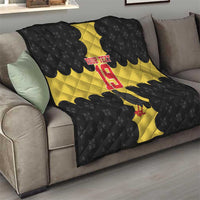 Custom Flintshire Wales Quilt Coat Of Arms with Heraldic Flag - Wonder Print Shop