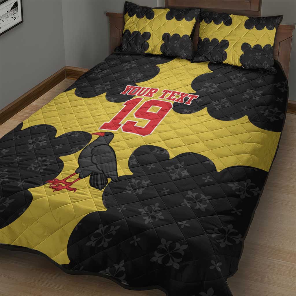 Custom Flintshire Wales Quilt Bed Set Coat Of Arms with Heraldic Flag - Wonder Print Shop