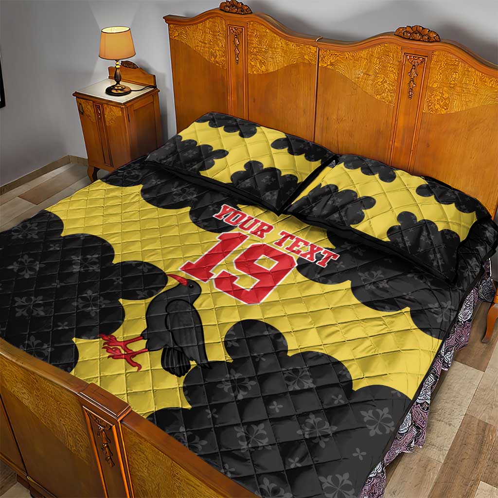 Custom Flintshire Wales Quilt Bed Set Coat Of Arms with Heraldic Flag - Wonder Print Shop