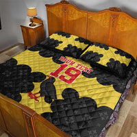 Custom Flintshire Wales Quilt Bed Set Coat Of Arms with Heraldic Flag - Wonder Print Shop