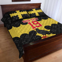 Custom Flintshire Wales Quilt Bed Set Coat Of Arms with Heraldic Flag - Wonder Print Shop