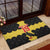 Custom Flintshire Wales Rubber Doormat Coat Of Arms with Heraldic Flag - Wonder Print Shop