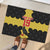 Custom Flintshire Wales Rubber Doormat Coat Of Arms with Heraldic Flag - Wonder Print Shop