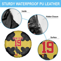 Custom Flintshire Wales Spare Tire Cover Coat Of Arms with Heraldic Flag - Wonder Print Shop