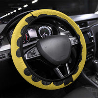 Flintshire Wales Steering Wheel Cover Coat Of Arms with Heraldic Flag - Wonder Print Shop