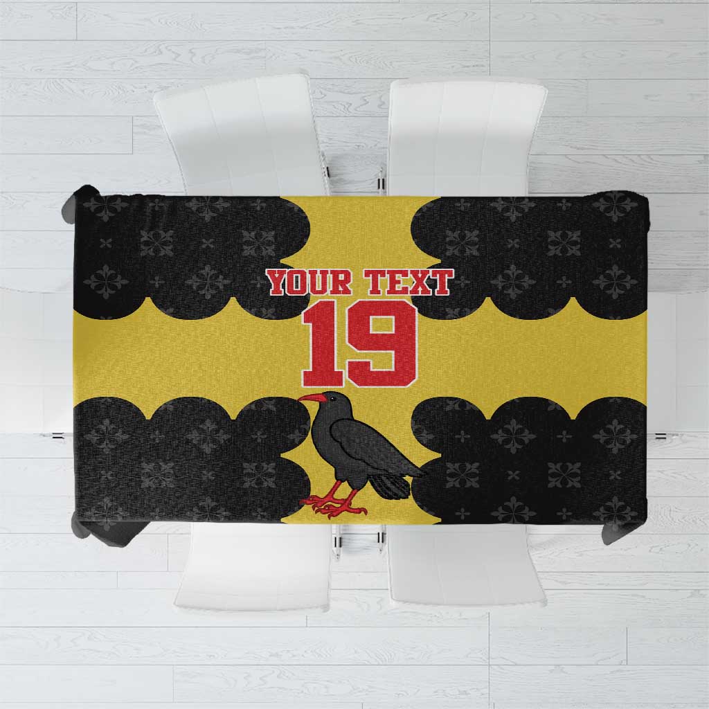 Custom Flintshire Wales Tablecloth Coat Of Arms with Heraldic Flag - Wonder Print Shop