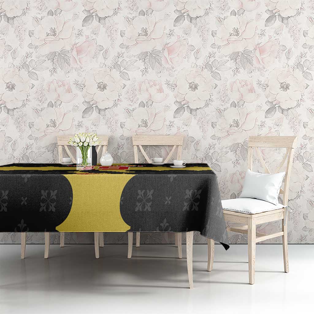 Custom Flintshire Wales Tablecloth Coat Of Arms with Heraldic Flag - Wonder Print Shop