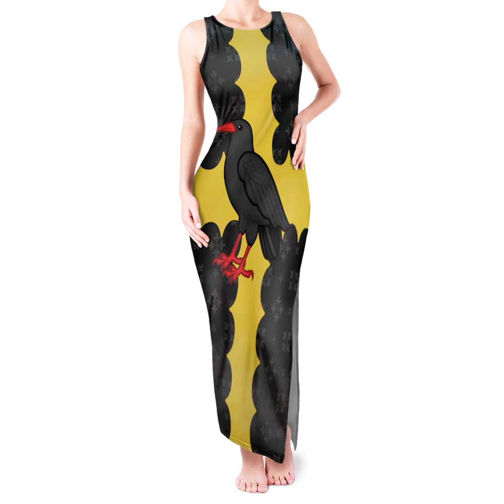 Custom Flintshire Wales Tank Maxi Dress Coat Of Arms with Heraldic Flag - Wonder Print Shop
