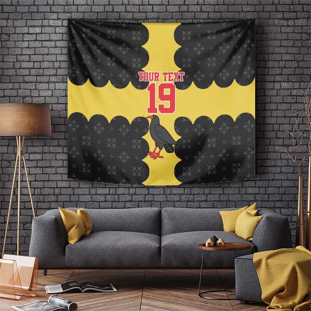 Custom Flintshire Wales Tapestry Coat Of Arms with Heraldic Flag - Wonder Print Shop