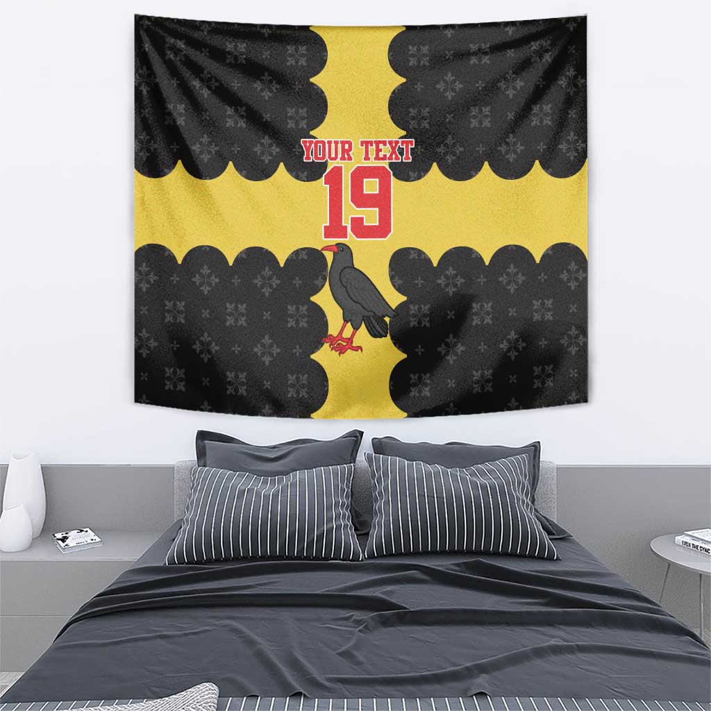 Custom Flintshire Wales Tapestry Coat Of Arms with Heraldic Flag - Wonder Print Shop