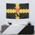 Custom Flintshire Wales Tapestry Coat Of Arms with Heraldic Flag - Wonder Print Shop