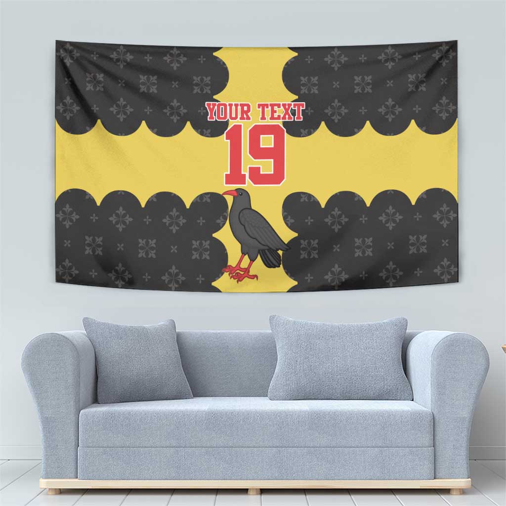 Custom Flintshire Wales Tapestry Coat Of Arms with Heraldic Flag - Wonder Print Shop