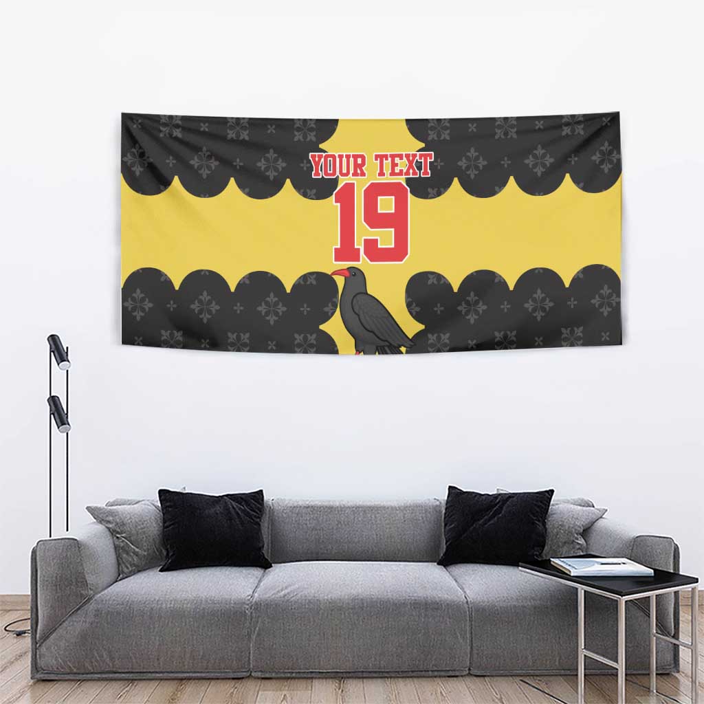 Custom Flintshire Wales Tapestry Coat Of Arms with Heraldic Flag - Wonder Print Shop