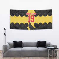 Custom Flintshire Wales Tapestry Coat Of Arms with Heraldic Flag - Wonder Print Shop