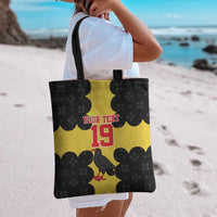 Custom Flintshire Wales Tote Bag Coat Of Arms with Heraldic Flag - Wonder Print Shop