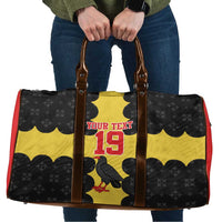 Custom Flintshire Wales Travel Bag Coat Of Arms with Heraldic Flag - Wonder Print Shop