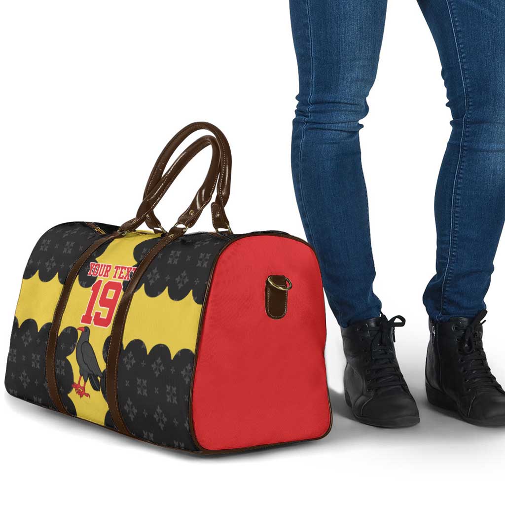 Custom Flintshire Wales Travel Bag Coat Of Arms with Heraldic Flag - Wonder Print Shop