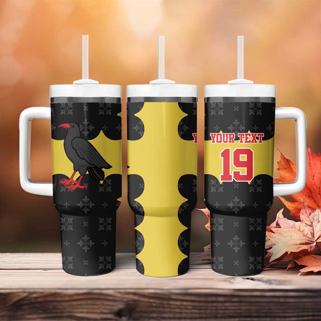 Custom Flintshire Wales Tumbler With Handle Coat Of Arms with Heraldic Flag - Wonder Print Shop