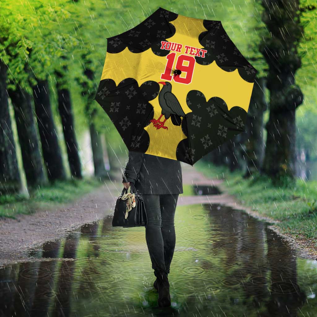 Custom Flintshire Wales Umbrella Coat Of Arms with Heraldic Flag - Wonder Print Shop