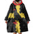 Custom Flintshire Wales Wearable Blanket Hoodie Coat Of Arms with Heraldic Flag - Wonder Print Shop