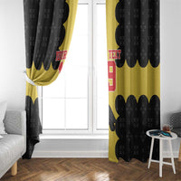 Custom Flintshire Wales Window Curtain Coat Of Arms with Heraldic Flag - Wonder Print Shop