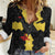 Custom Flintshire Wales Women Casual Shirt Coat Of Arms with Heraldic Flag - Wonder Print Shop
