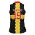 Custom Flintshire Wales Women Sleeveless Polo Shirt Coat Of Arms with Heraldic Flag - Wonder Print Shop