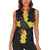 Custom Flintshire Wales Women Sleeveless Polo Shirt Coat Of Arms with Heraldic Flag - Wonder Print Shop
