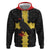 Custom Flintshire Wales Zip Hoodie Coat Of Arms with Heraldic Flag - Wonder Print Shop