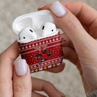 Personalized Radnorshire Wales Christmas AirPods Case Red-Tailed Hawk Rugby - Wonder Print Shop