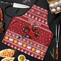 Personalized Radnorshire Wales Christmas Apron Red-Tailed Hawk Rugby - Wonder Print Shop