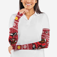 Personalized Radnorshire Wales Christmas Arm Sleeves Red-Tailed Hawk Rugby - Wonder Print Shop