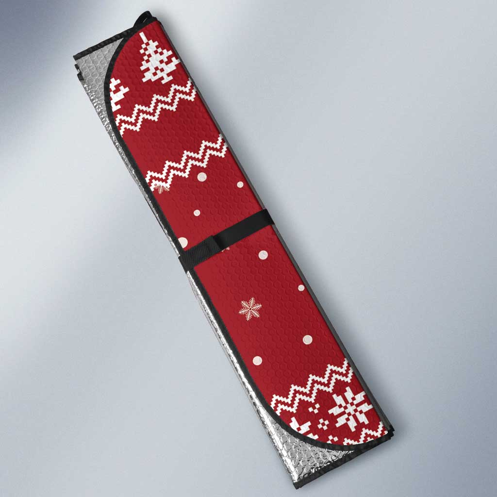 Personalized Radnorshire Wales Christmas Auto Sun Shade Red-Tailed Hawk Rugby - Wonder Print Shop