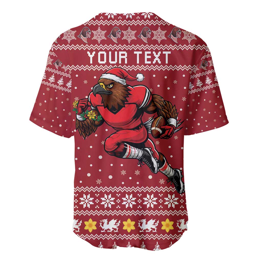 Personalized Radnorshire Wales Christmas Baseball Jersey Red-Tailed Hawk Rugby - Wonder Print Shop