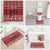 Personalized Radnorshire Wales Christmas Bathroom Set Red-Tailed Hawk Rugby - Wonder Print Shop