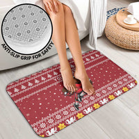 Personalized Radnorshire Wales Christmas Bathroom Set Red-Tailed Hawk Rugby - Wonder Print Shop