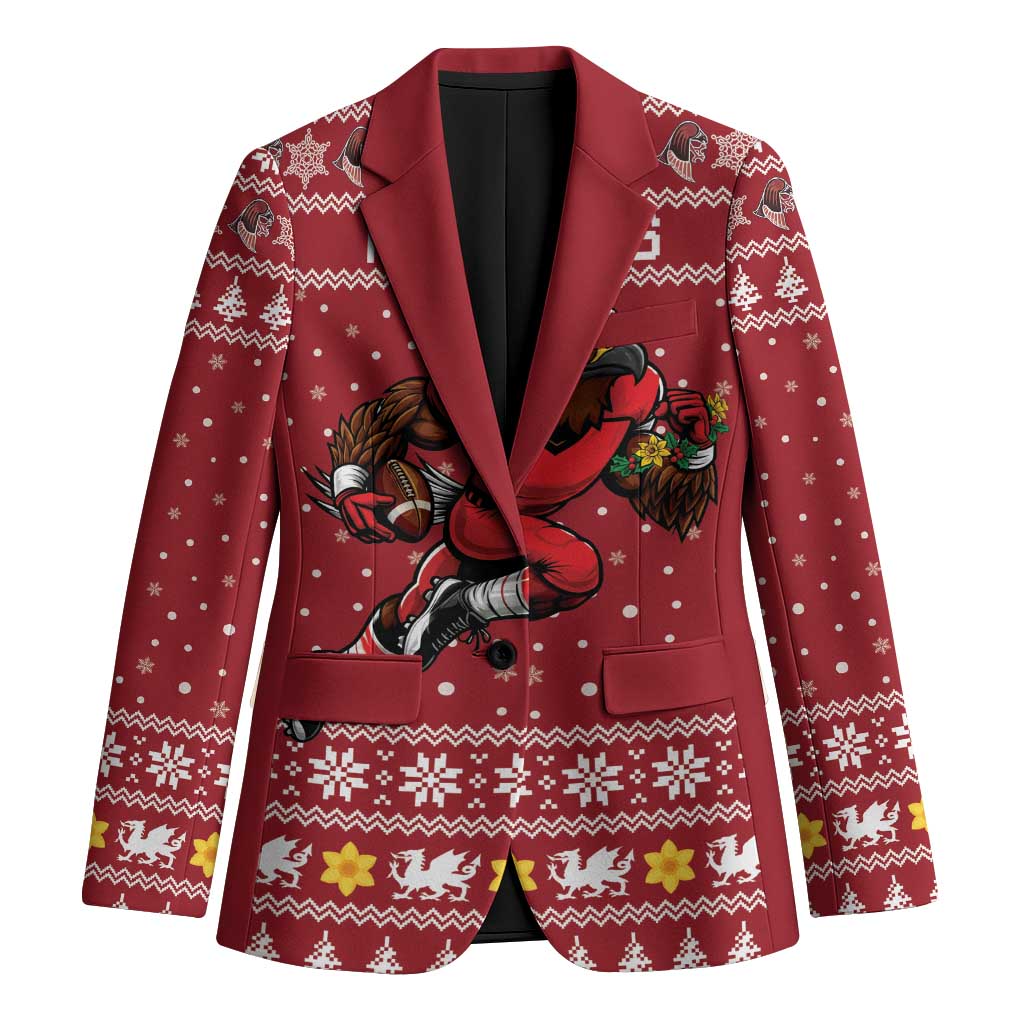 Personalized Radnorshire Wales Christmas Blazer Red-Tailed Hawk Rugby - Wonder Print Shop
