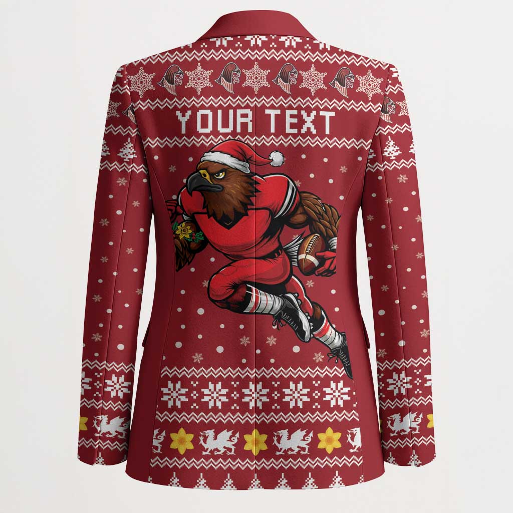 Personalized Radnorshire Wales Christmas Blazer Red-Tailed Hawk Rugby - Wonder Print Shop