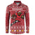 Personalized Radnorshire Wales Christmas Button Sweatshirt Red-Tailed Hawk Rugby - Wonder Print Shop