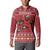 Personalized Radnorshire Wales Christmas Button Sweatshirt Red-Tailed Hawk Rugby - Wonder Print Shop