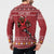 Personalized Radnorshire Wales Christmas Button Sweatshirt Red-Tailed Hawk Rugby - Wonder Print Shop