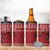 Personalized Radnorshire Wales Christmas 4 in 1 Can Cooler Tumbler Red-Tailed Hawk Rugby - Wonder Print Shop