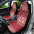 Personalized Radnorshire Wales Christmas Car Seat Cover Red-Tailed Hawk Rugby - Wonder Print Shop