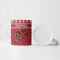 Personalized Radnorshire Wales Christmas Ceramic Mug Red-Tailed Hawk Rugby - Wonder Print Shop