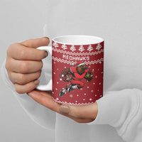 Personalized Radnorshire Wales Christmas Ceramic Mug Red-Tailed Hawk Rugby - Wonder Print Shop