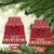 Personalized Radnorshire Wales Christmas Ceramic Ornament Red-Tailed Hawk Rugby - Wonder Print Shop