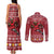 Personalized Radnorshire Wales Christmas Couples Matching Tank Maxi Dress and Long Sleeve Button Shirt Red-Tailed Hawk Rugby - Wonder Print Shop
