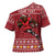 Personalized Radnorshire Wales Christmas Cross Shoulder Shirt Red-Tailed Hawk Rugby - Wonder Print Shop
