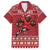 Personalized Radnorshire Wales Christmas Family Matching Long Sleeve Bodycon Dress and Hawaiian Shirt Red-Tailed Hawk Rugby - Wonder Print Shop